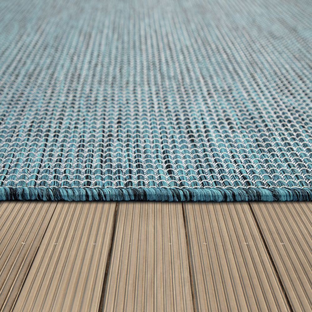 Veeg Normaal kaas In- Outdoor tapijt Turquoise - Gratis verzending!